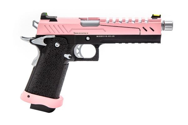 Réplique GBB gaz Hi-Capa 5.1 SPLIT Pink / Noir / Chrome 1,0J – Image 3