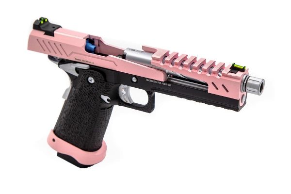 Réplique GBB gaz Hi-Capa 5.1 SPLIT Pink / Noir / Chrome 1,0J – Image 2