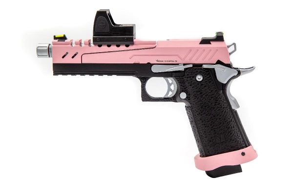 Réplique GBB gaz Hi-Capa 5.1 SPLIT Pink / Noir / Chrome 1,0J + point rouge BDS – Image 4