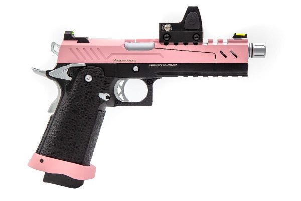 Réplique GBB gaz Hi-Capa 5.1 SPLIT Pink / Noir / Chrome 1,0J + point rouge BDS – Image 3