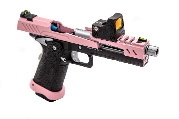 Réplique GBB gaz Hi-Capa 5.1 SPLIT Pink / Noir / Chrome 1,0J + point rouge BDS – Image 2