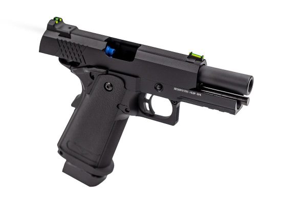 Réplique GBB Raven gaz Hi-Capa 3.8 Pro Noir 0,9J – Image 2