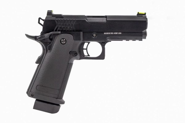 Réplique GBB Raven gaz Hi-Capa 3.8 Pro Noir 0,9J – Image 4