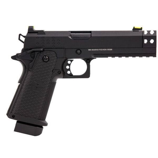 Réplique airsoft pistolet GBB  Raven Hi-Capa Hex-Comp Noir – Image 2