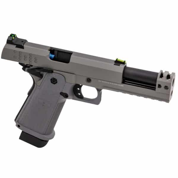 Réplique airsoft pistolet GBB Raven Hi-Capa Hex-Comp Gris – Image 4