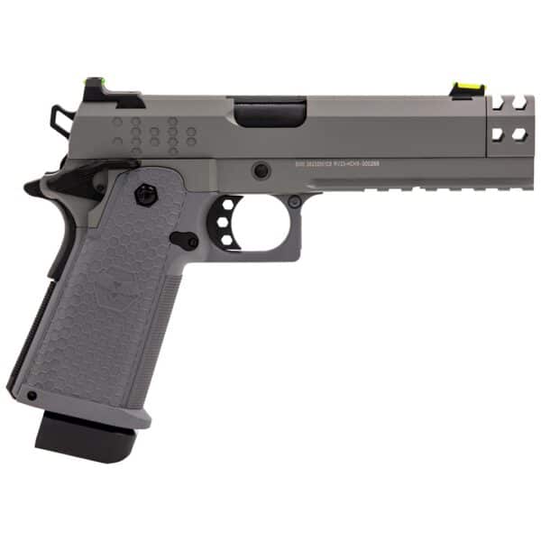 Réplique airsoft pistolet GBB Raven Hi-Capa Hex-Comp Gris – Image 2