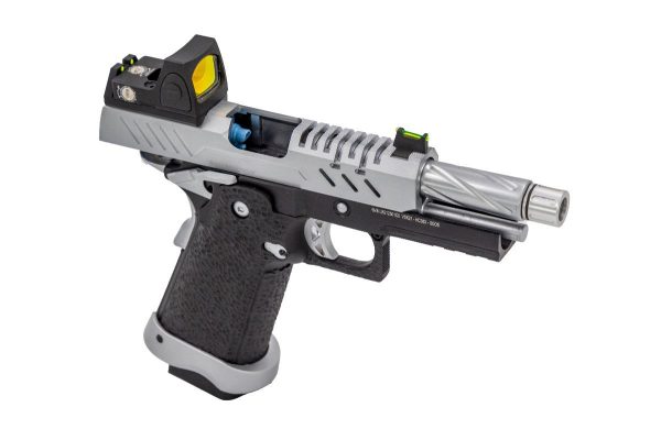 Réplique GBB gaz Vorsk Hi-Capa PRO + BDS Noir / Silver 1,0J – Image 2