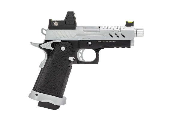 Réplique GBB gaz Vorsk Hi-Capa PRO + BDS Noir / Silver 1,0J – Image 4