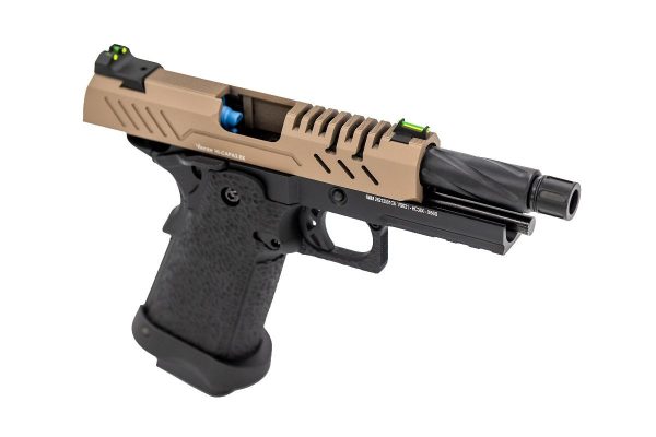 Réplique GBB gaz Vorsk Hi-Capa 3.8 PRO Noir / Tan 1,0J – Image 2