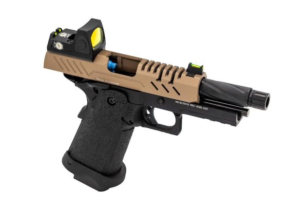 Réplique GBB gaz Vorsk Hi-Capa PRO + BDS Noir / Tan 1,0J – Image 2