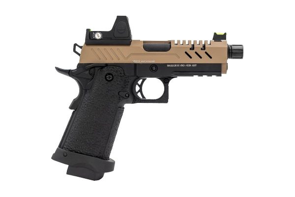 Réplique GBB gaz Vorsk Hi-Capa PRO + BDS Noir / Tan 1,0J – Image 4