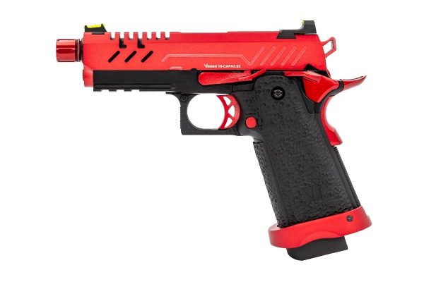 Réplique GBB gaz Vorsk Hi-Capa 3.8 PRO Noir / Rouge 1,0J – Image 4