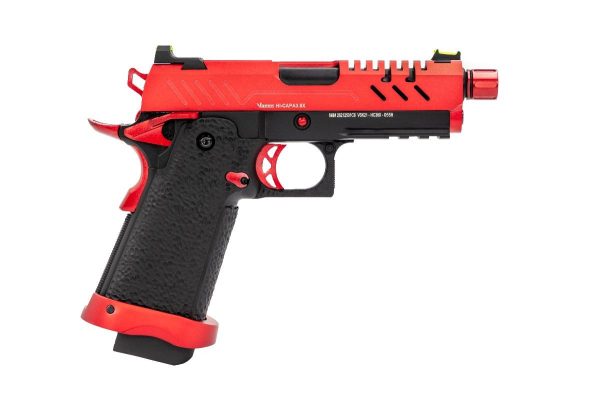 Réplique GBB gaz Vorsk Hi-Capa 3.8 PRO Noir / Rouge 1,0J – Image 3