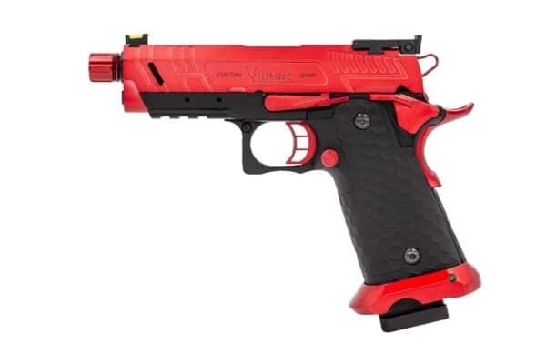 Réplique GBB gaz Vorsk CS Hi-Capa Vengeance Compact Noir / Rouge 1,0J – Image 3