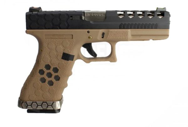 Réplique GBB VX0111 hex cut Tan/Noir – Image 3