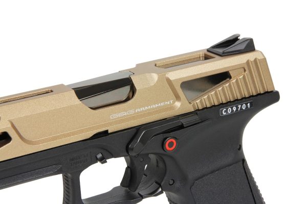 Réplique GBB pistolet GTP9 gaz 0,9J MS DST Gold – Image 5