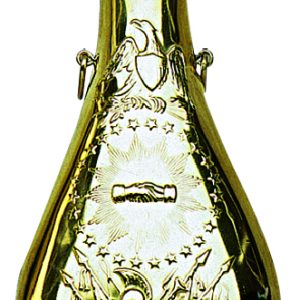 Poire à poudre Zouave en laiton cal. .58