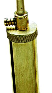 Poire à poudre tubulaire luxe avec valve calibre .44
