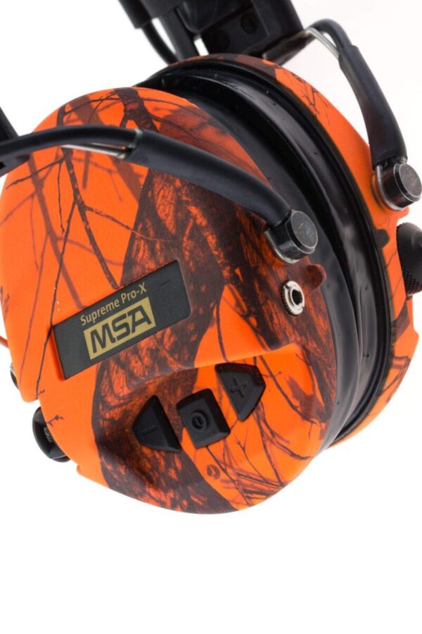 Casque audio amplifié MSA SUPREME PRO X Camo Orange – Image 4