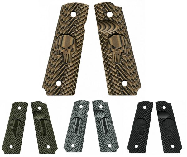 Plaquettes pour 1911 VZ GRIPS CK OPERATOR II - Edition THE PUNISHER