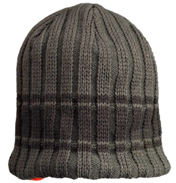 Bonnet Bob Polarfleece réversible vert orange – Image 2