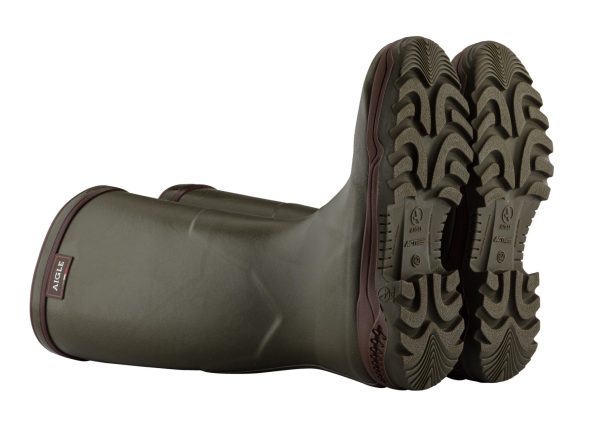 Bottes caoutchouc Parcours II kaki - Aigle – Image 4