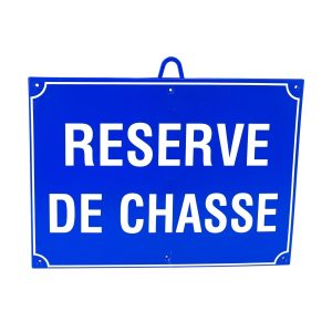 Chasse réservée dim 28 x 20 cm, Bleu