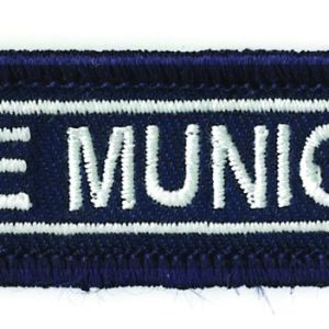 Barrette Police Municipale brodes sur velcro