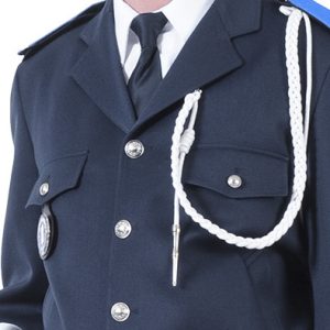 Cravate à clip polyester marine