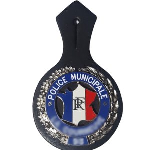 Pucelle sur patte de cuir Police Municipale - personnaliSable