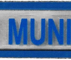 Barrette patronymique pm - plastifiée sur velcro