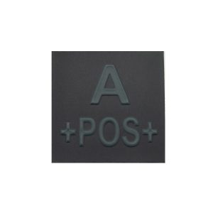 Grade velcro 5x5 basse visibilité - groupe sanguin A+