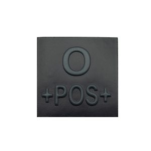 Grade velcro 5x5 basse visibilité - groupe sanguin O+