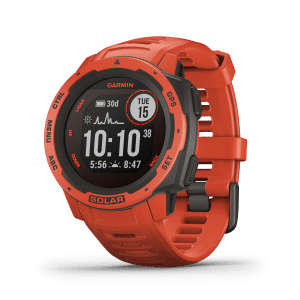 Montre gps multi-fonction Garmin instinct solar - Rouge
