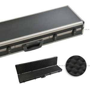 Mallette pour fusil aluminium fumé - Dimensions 83x25x12,5 cm