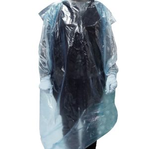 Surblouse avec manches auto-adhésives - jetable - Lot de 50 - XL