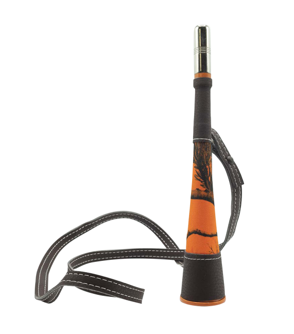 Corne Pavillon Januel Laiton Gainée Orange Camo 25 cm – Image 2