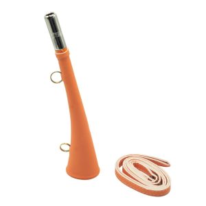 Corne plate fluo de 25cm avec Bretelle sous blister
