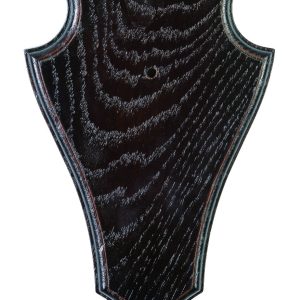 Ecusson Januel en chêne foncé pour chevreuil de 230mm x 150mm