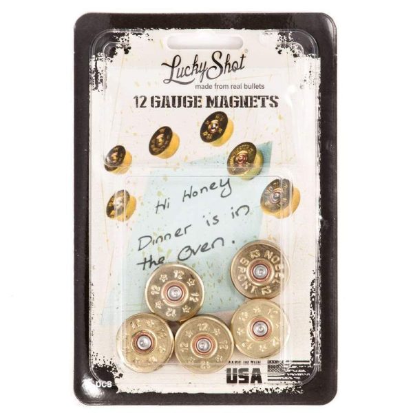 Aimants laiton Lucky Shot culot C/12 - Blister de 5 – Image 3