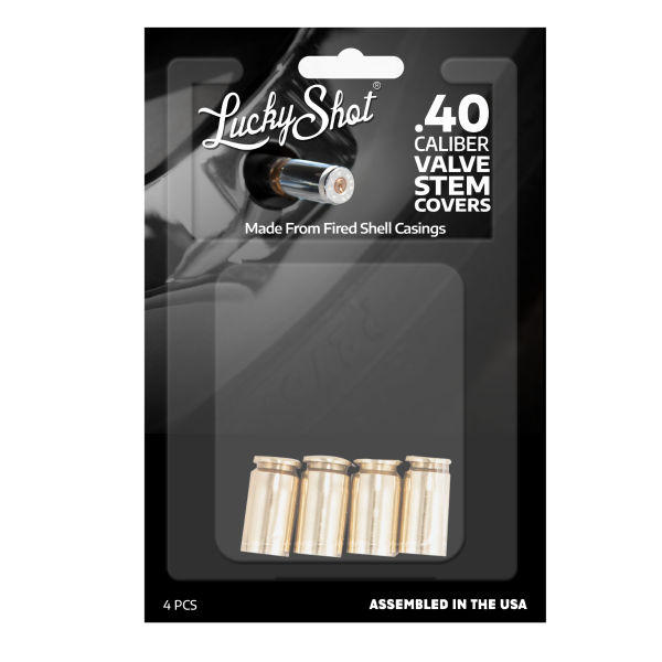 Bouchons de valve laiton Lucky Shot C/.40 S&W - 4 sous blister – Image 2