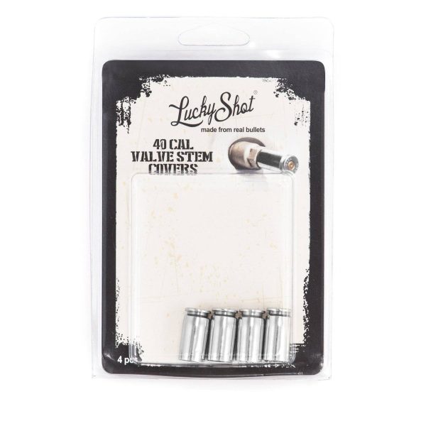 Bouchons de valve nickelés Lucky Shot C/.40 S&W - 4 sous blister – Image 2
