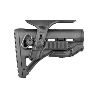 Crosse tactique Noire pour M4/aR15 + absorbeur de recul + appui joue+adapt picat
