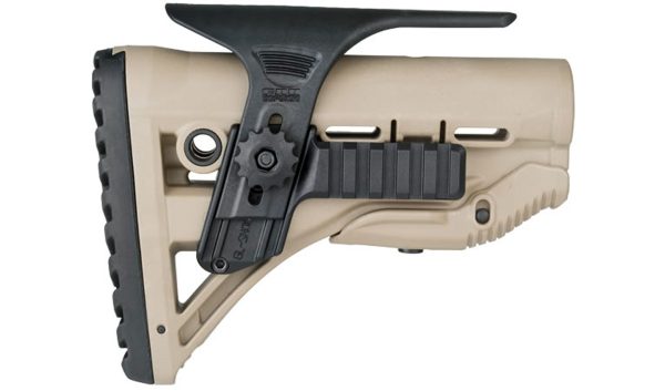 Appuie joue (seul) reglable pour Crosse shock-16 avec 2 Rails Picatinny lateral