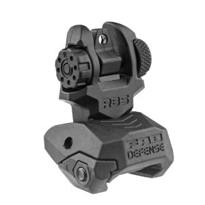 Organe de visée de secours arrière rabattable Fab Defense RBS