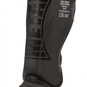 Protège tibias/pieds Metal Boxe - Noir