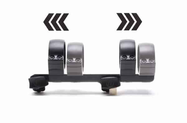 Montage Negele QuickLock système Blaser à collier diamètre 30 mm - BH 4 mm - Version longue + 20 mm