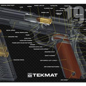 Tapis de démontage Tekmat pour pistolet 1911 - Vue 3D