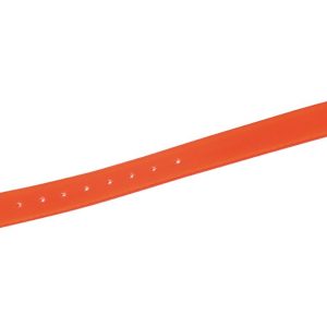 Collier fluo souple pu + polyester Orange