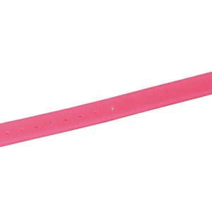 Collier fluo souple pu + polyester Rose